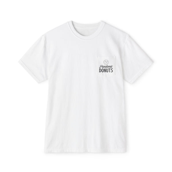 Donut Kill my Vibe - Pocket Tee with Large Back Print - Pink