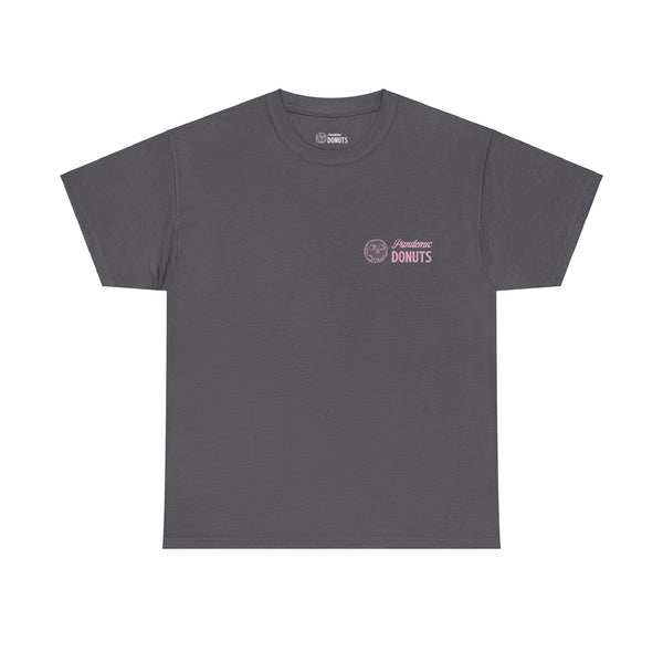 Glazed and Confused Tee - large back print - pink