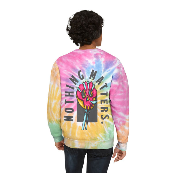 Drip Too Hard Back Print - Tie Dye Crew Neck