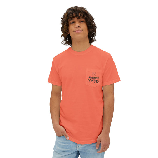 Donut Kill my Vibe - Pocket Tee with Large Back Print - Pink