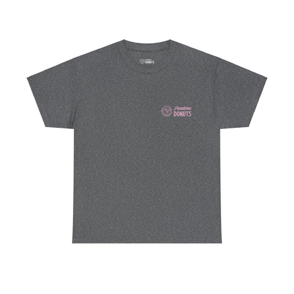 Glazed and Confused Tee - large back print - pink