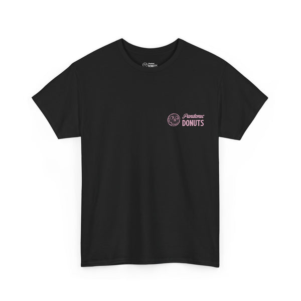 Glazed and Confused Tee - large back print - pink