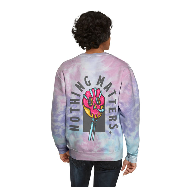 Drip Too Hard Back Print - Tie Dye Crew Neck